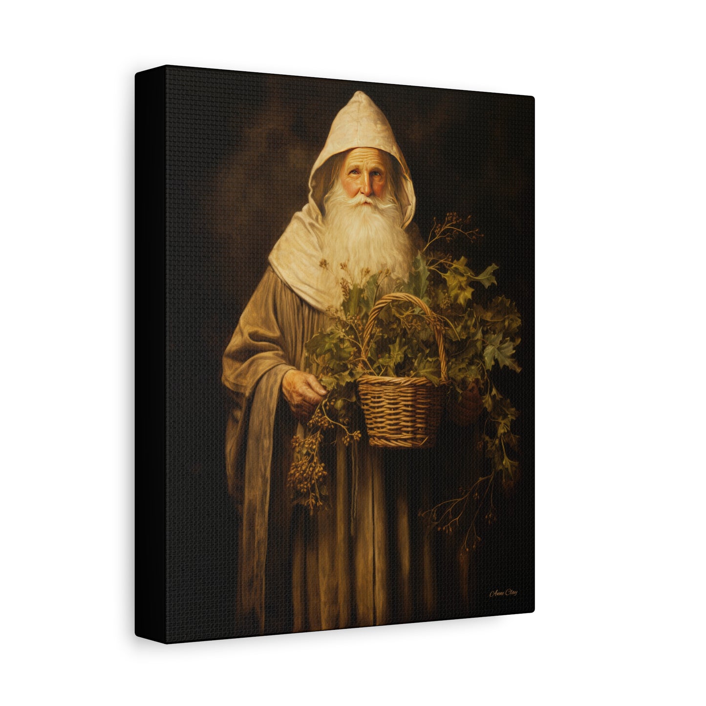 Gentle Santa Matte Canvas, Stretched, 1.25"