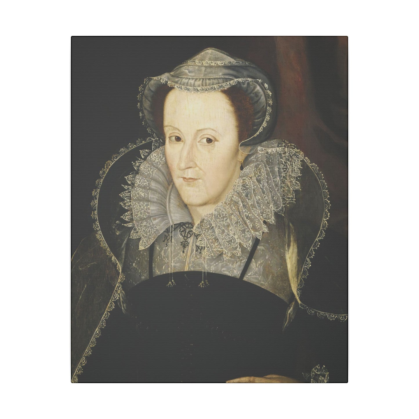 Matte Stretched Canvas - Vintage Elizabethan Portrait Wall Art