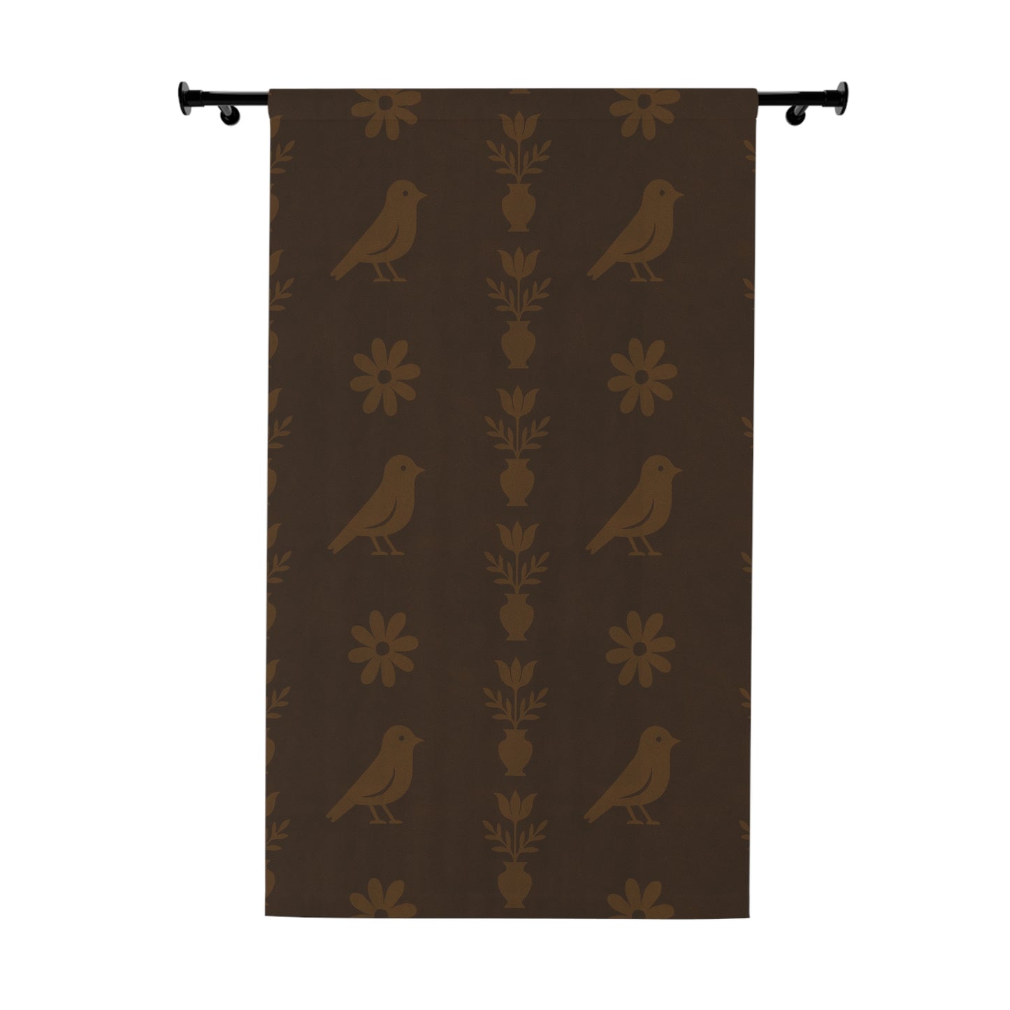 Stylish Bird Design Window Curtain, Home Decor, Farmhouse Style, Living Room, Bedroom, Unique Gift