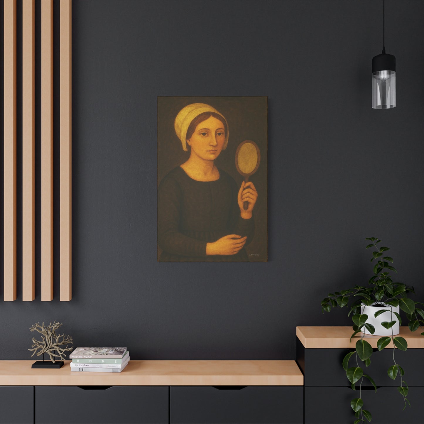 Vintage Art Print, Wall Decor, Home Decoration, Gift for Her, Canvas Artwork, Bohemian Style, Framed Picture