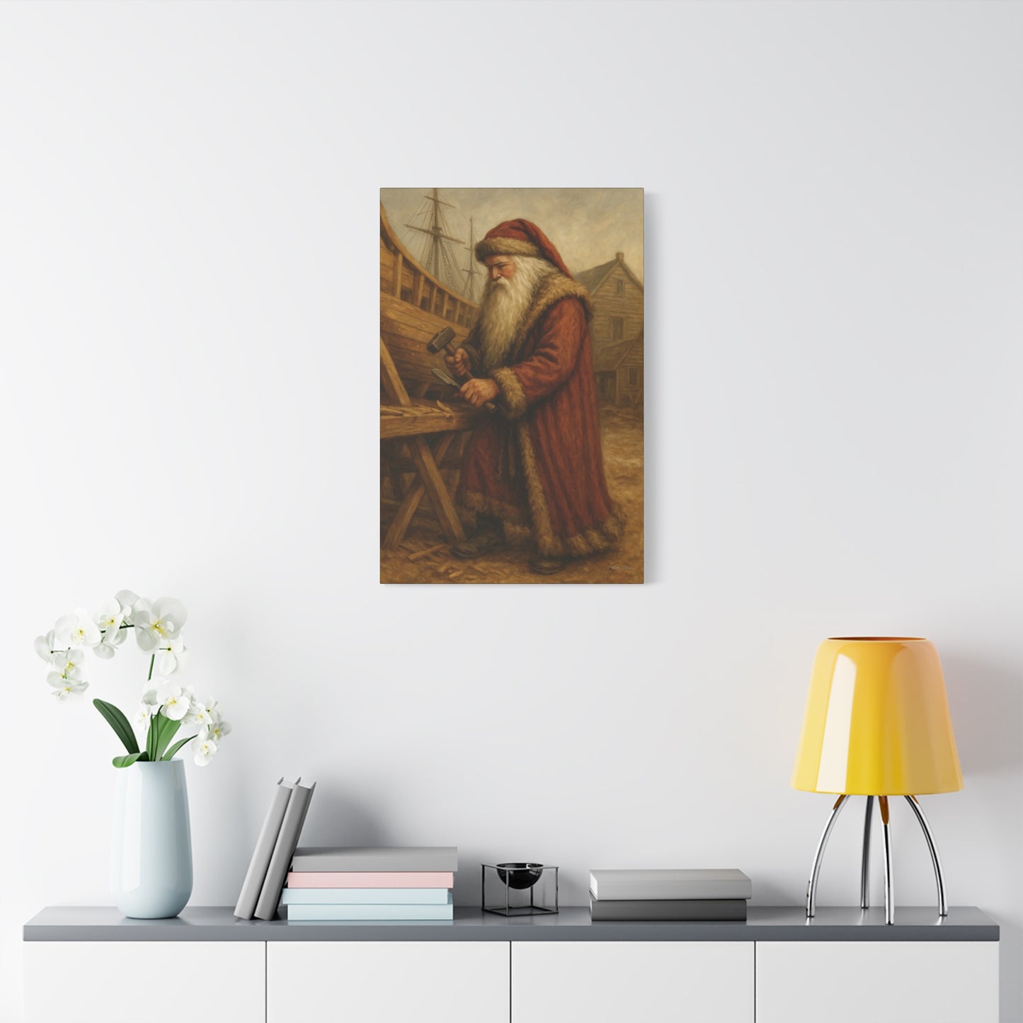 Santa Claus Artisan Matte Canvas Wall Art