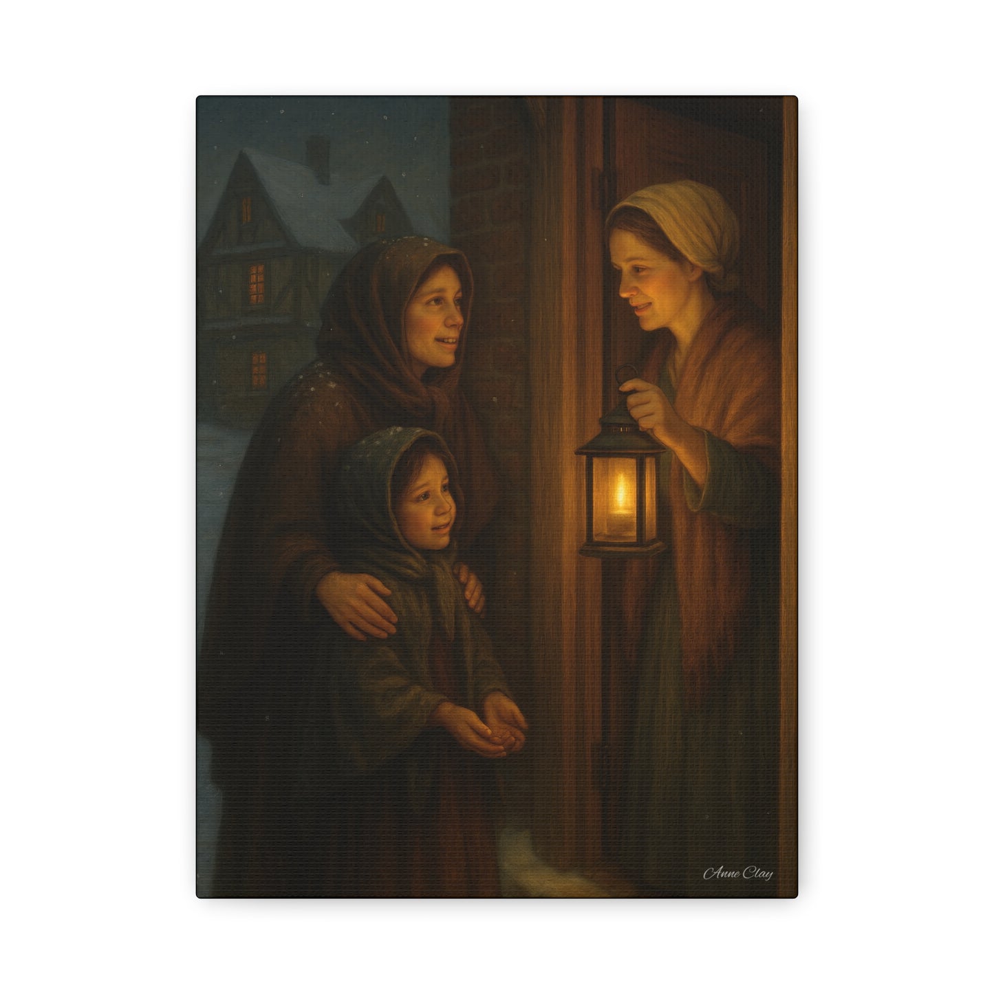 Spirit of Christmas, Hospitality Warmth of Home Canvas Art
