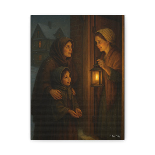 Spirit of Christmas, Hospitality Warmth of Home Canvas Art