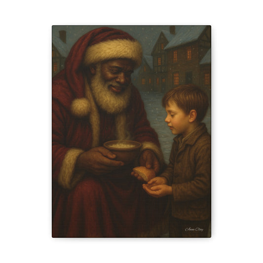 Spirit of Christmas, Breaking Bread Together Christmas Canvas Wall Art