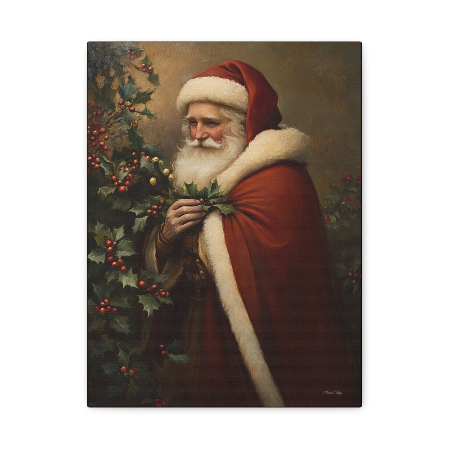 Secret Santa Matte Canvas, Stretched, 1.25"