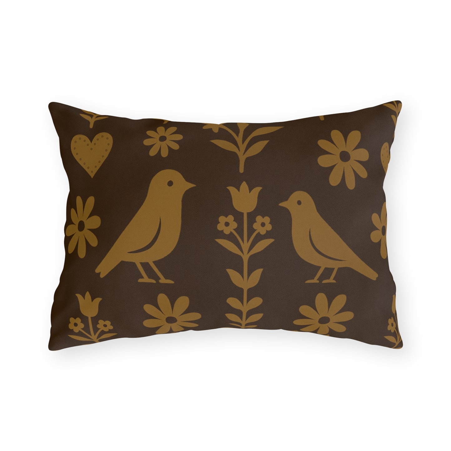 Charming Outdoor Pillows with Nature-Inspired Design, Garden Decor, Patio Cushions, Rustic Home Accents, Bird and Flower Patterns, [...]