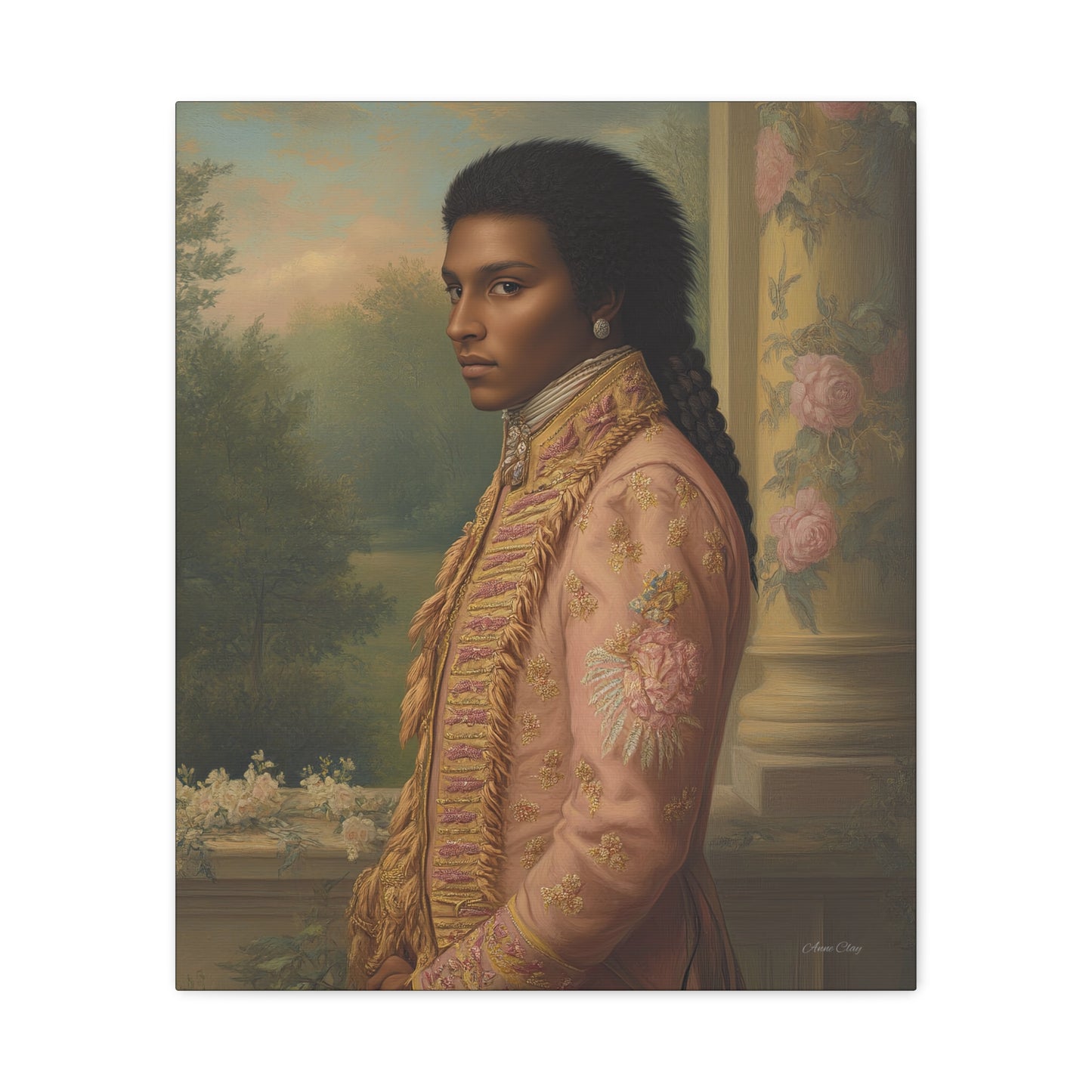 Elegant Historical Portrait Canvas Print, Vintage Art, Home Decor, Gallery Wall, Gift Idea, Framed Artwork