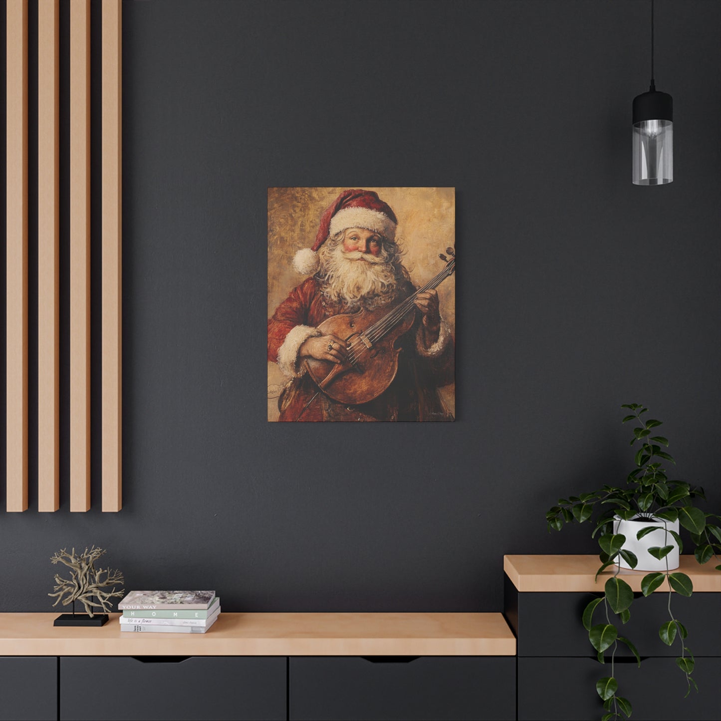 Nashville Santa Matte Canvas, Stretched, 1.25"
