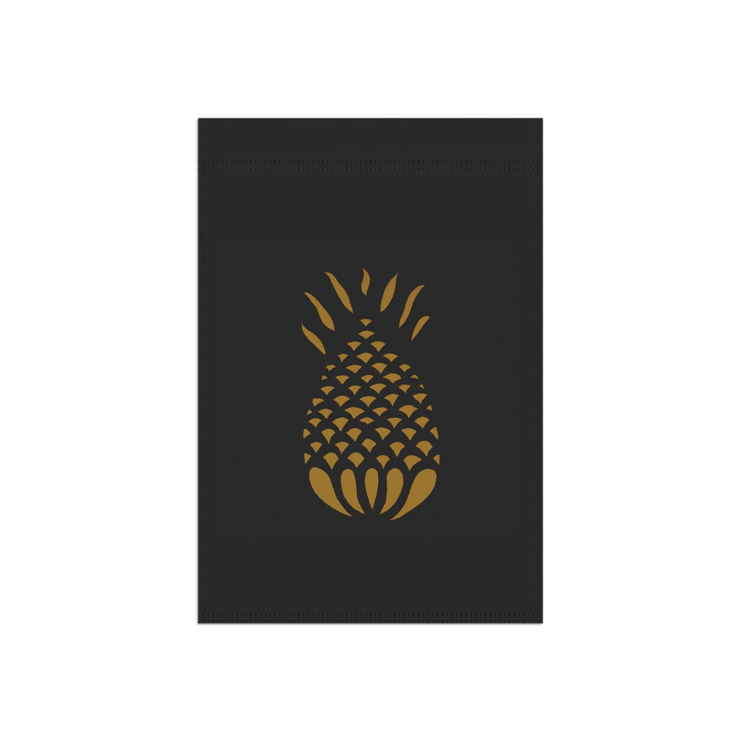 Mustard Pineapple on Black Garden & House Banner