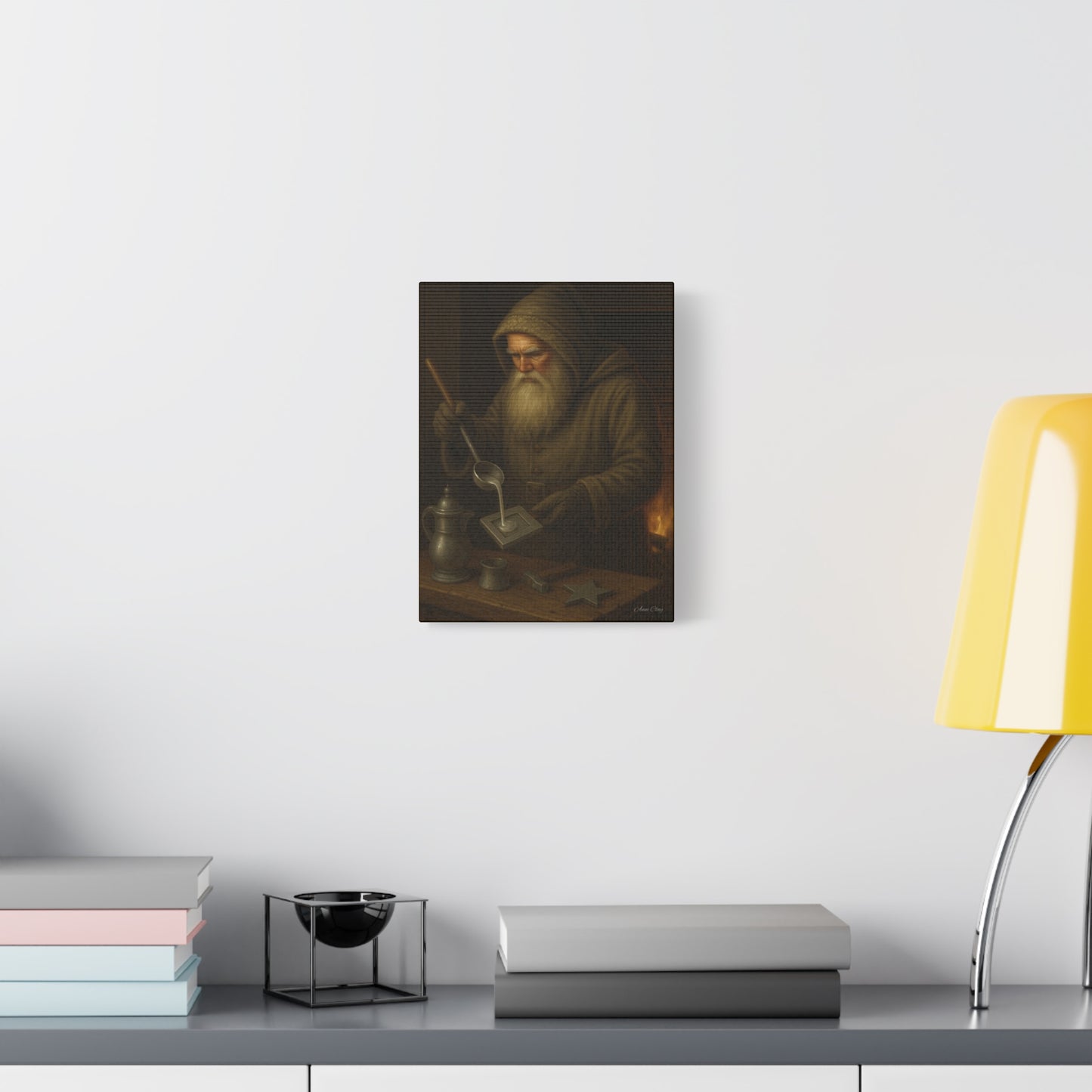 Artistic Matte Canvas Print - Mystic Blacksmith Design