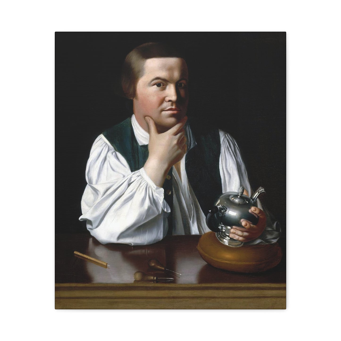 Paul Revere Historical Portrait Canvas Art - Vintage Decor for Home and Office
