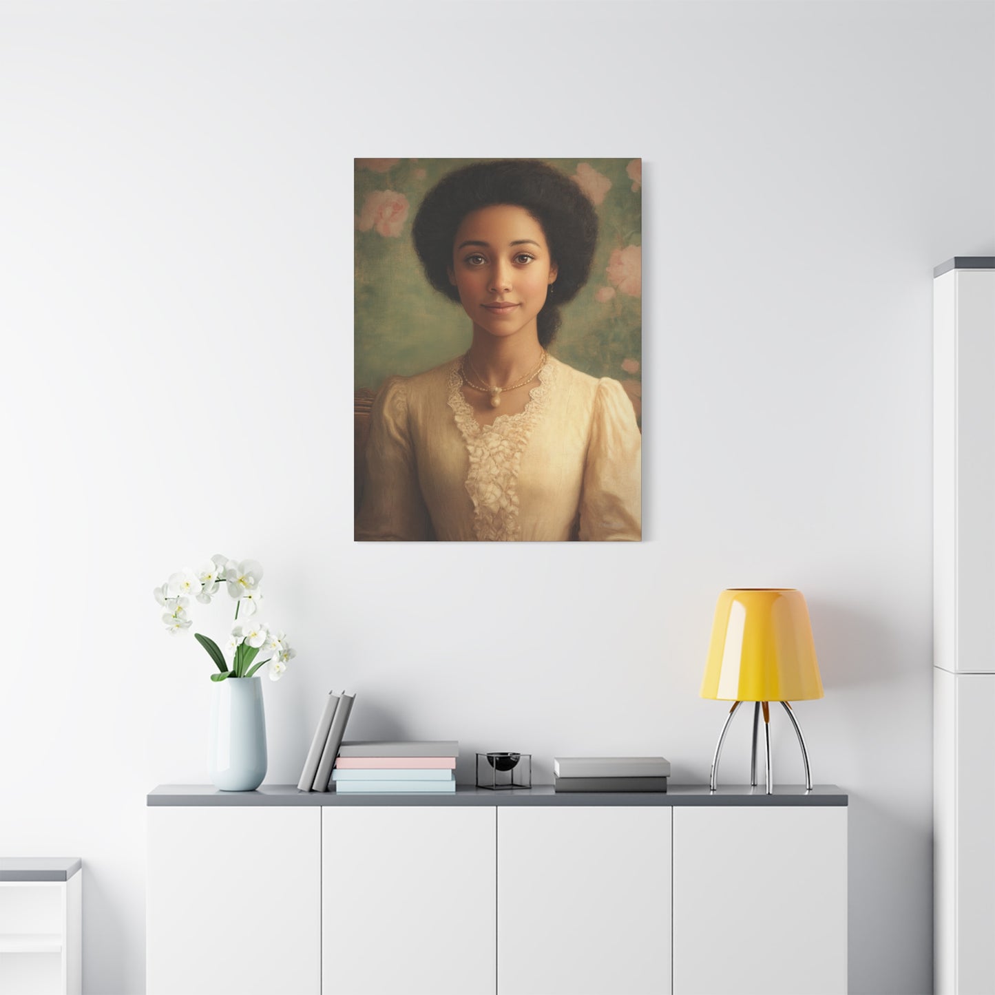 Elegant Portrait Canvas Print, Wall Art, Vintage Home Decor, Art for Living Room, Gallery Wall Decoration, Gift for Art Lovers