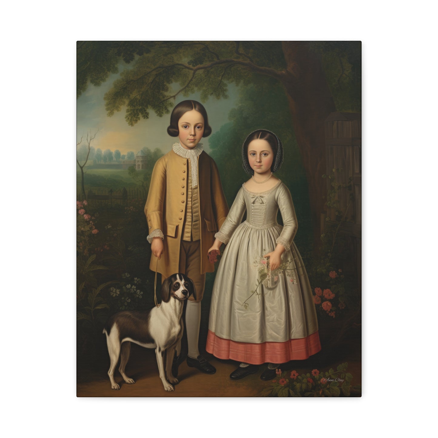 Ben and Cloe Matte Canvas, Stretched, 1.25"