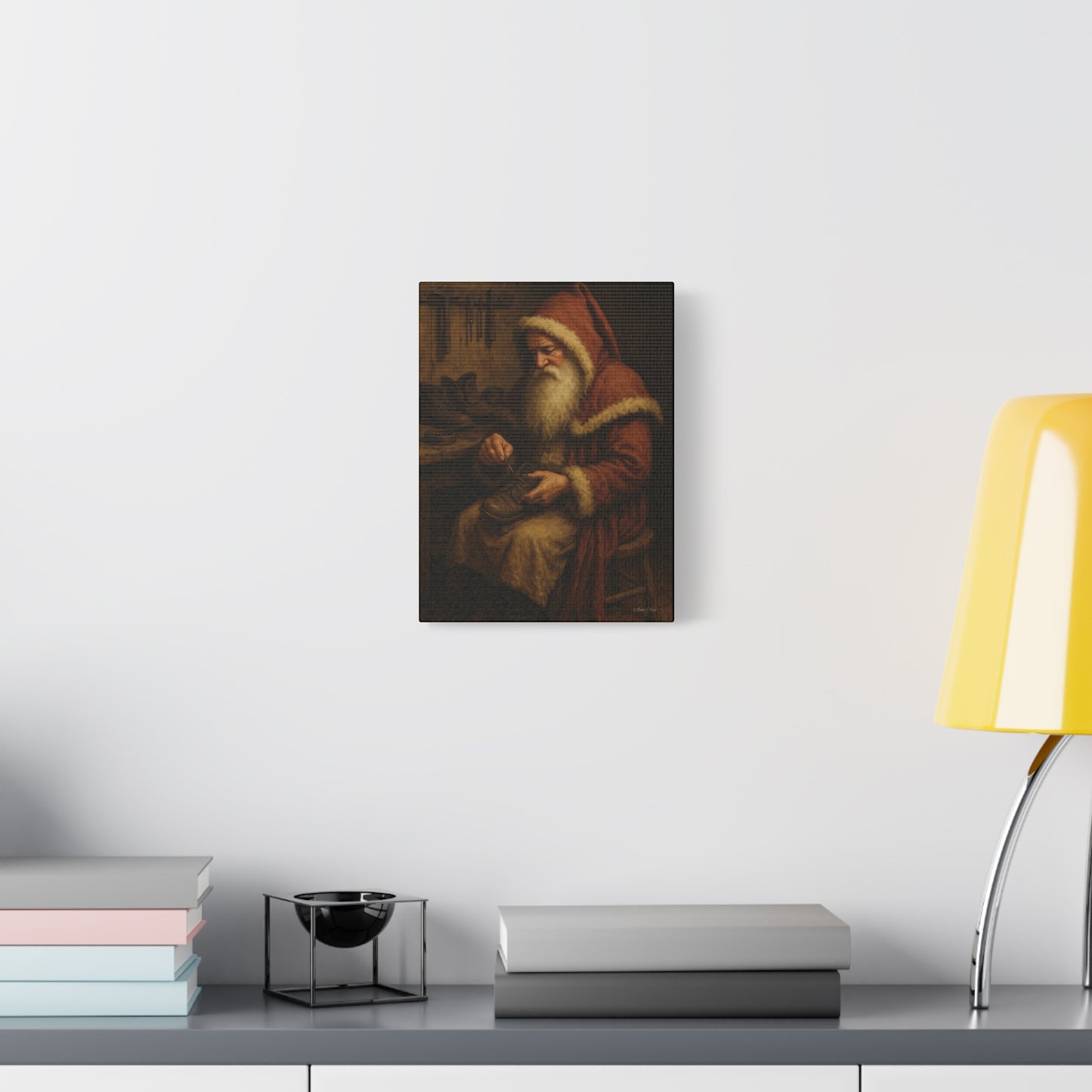 Santa's Workshop Matte Canvas Wall Art