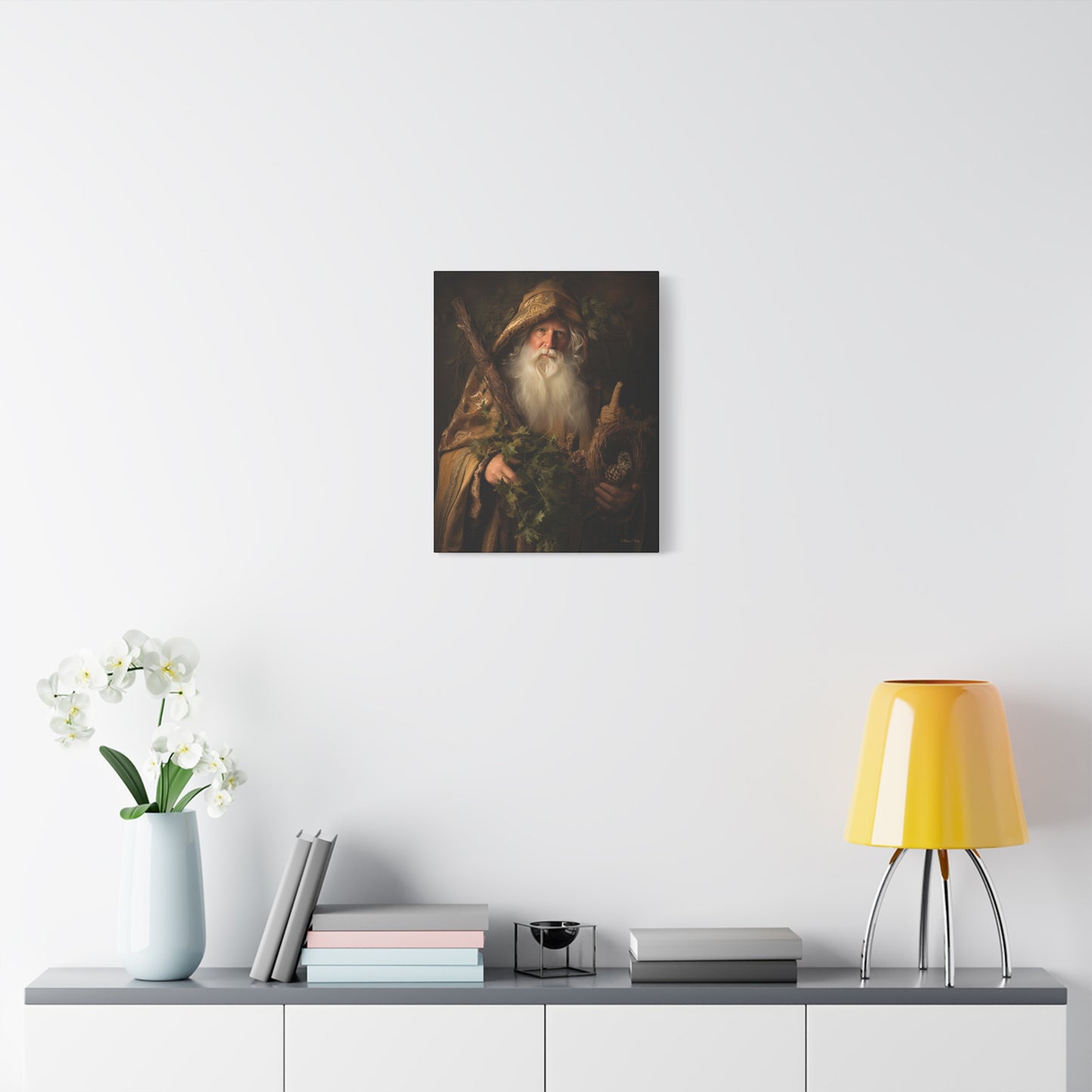 Forest Santa Matte Canvas, Stretched, 1.25"