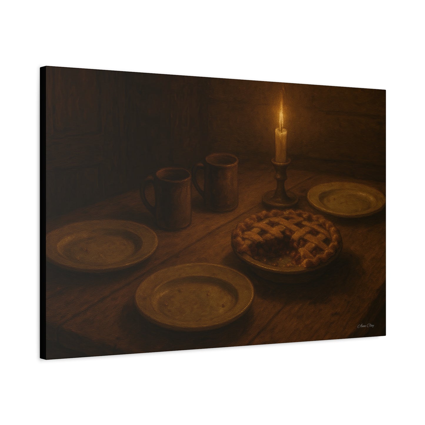 Warm Atmosphere Canvas Art for Home Decor, Cozy Wall Art, Kitchen Wall Decor, Rustic Photography, Gift for Homeowners