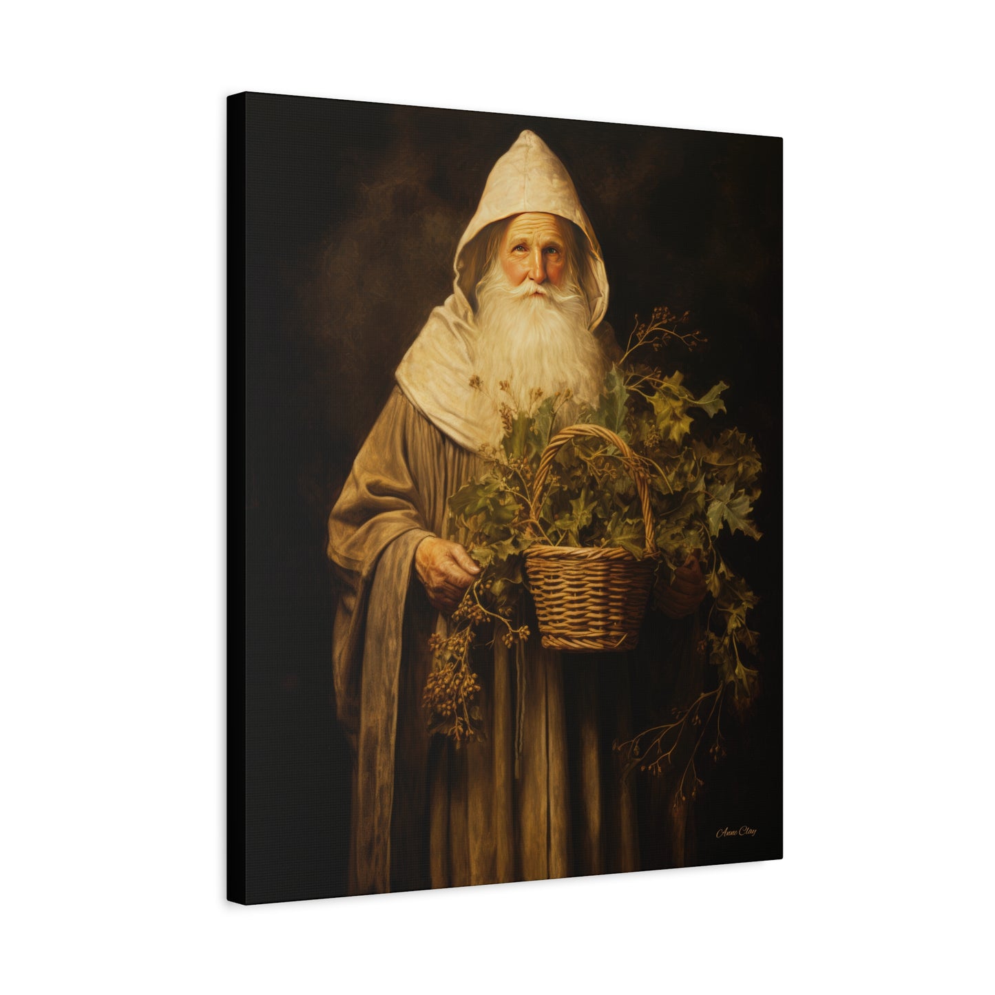 Gentle Santa Matte Canvas, Stretched, 1.25"