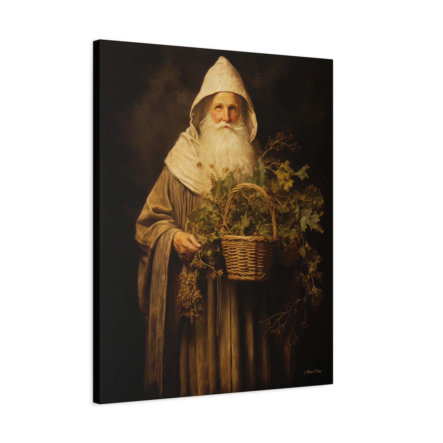 Gentle Santa Matte Canvas, Stretched, 1.25"