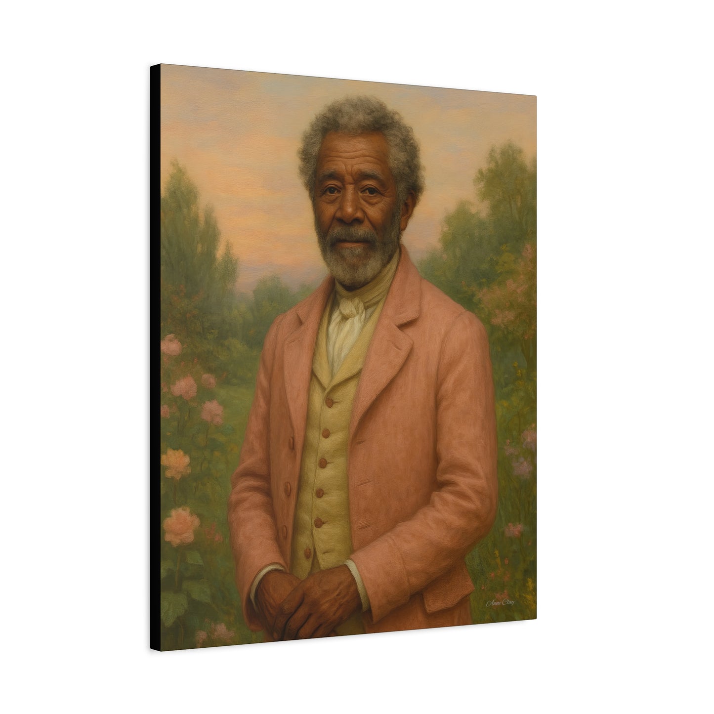 Elegant Stretched Canvas Art Print, Historical Portrait, Home Decor, Gift for History Lovers, Gallery Wall Art