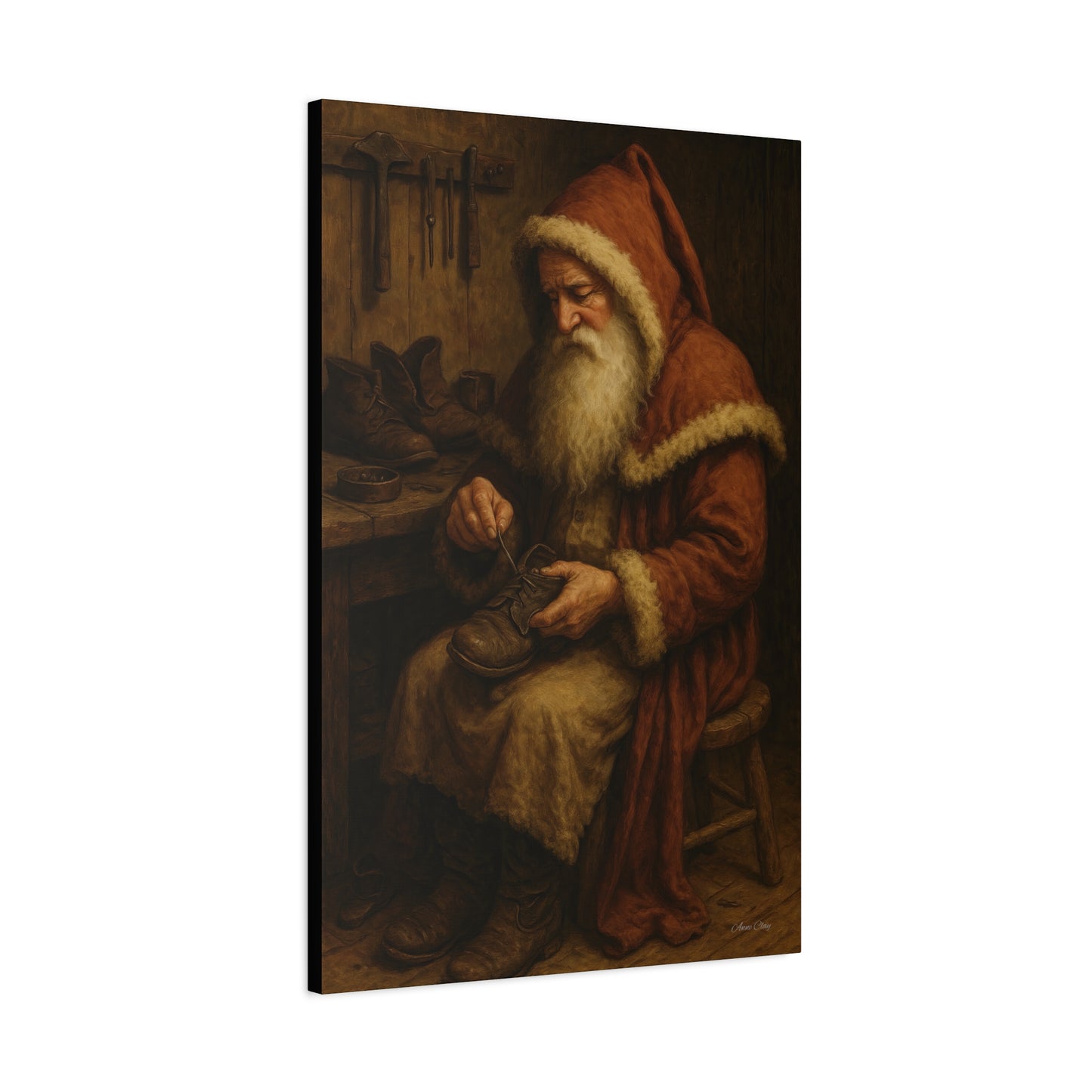 Santa's Workshop Matte Canvas Wall Art