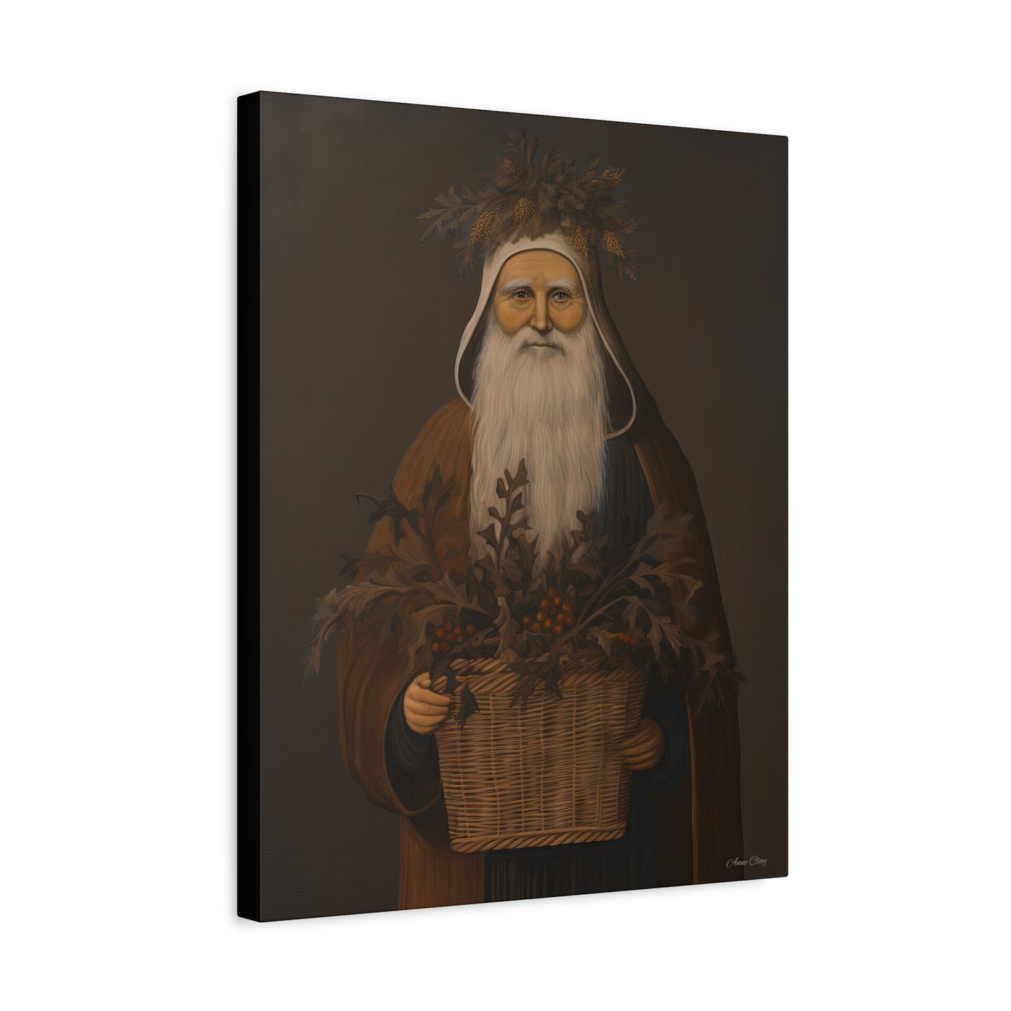 Muted Colonial Santa Matte Canvas, Stretched, 1.25"