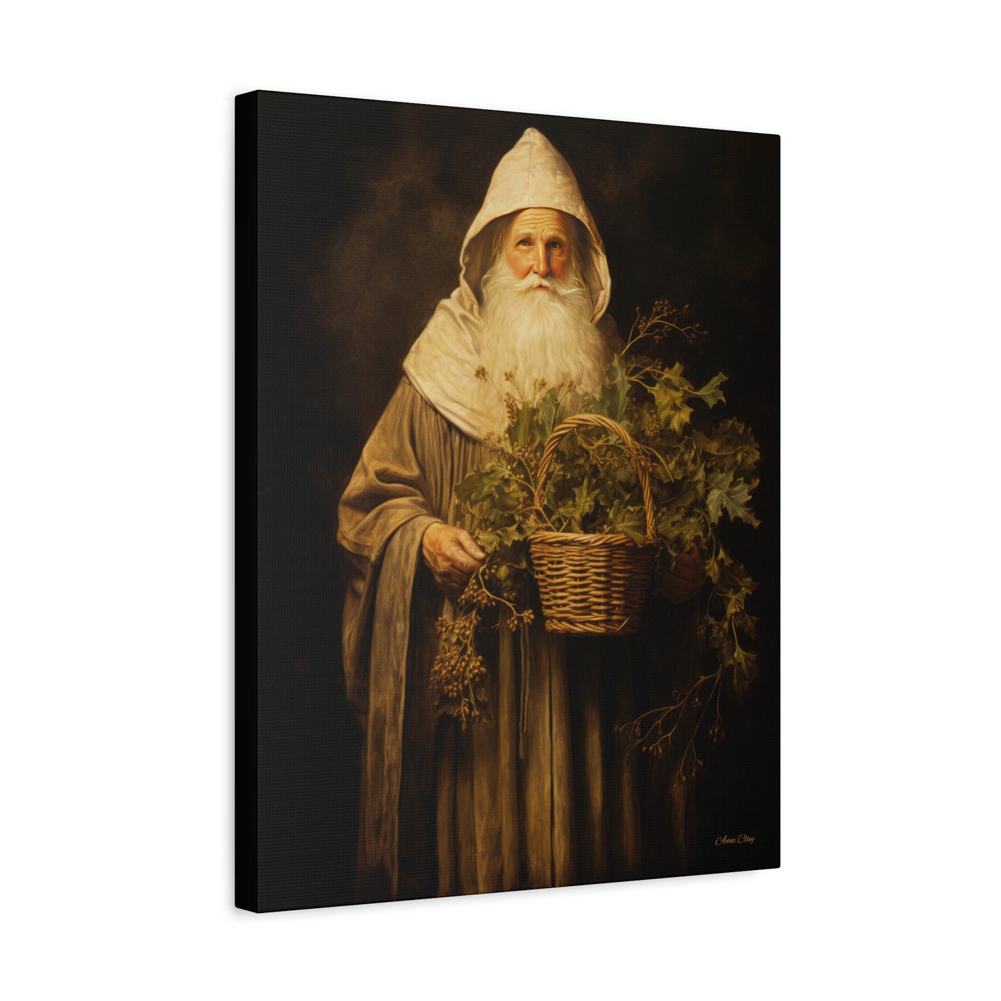 Gentle Santa Matte Canvas, Stretched, 1.25"