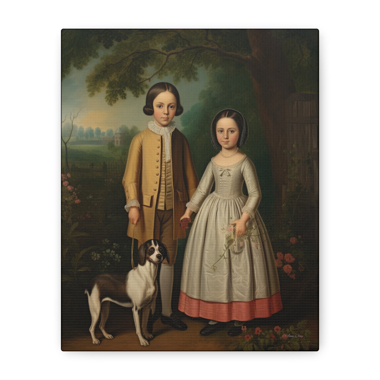 Ben and Cloe Matte Canvas, Stretched, 1.25"