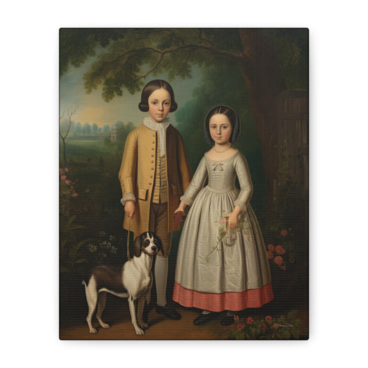 Ben and Cloe Matte Canvas, Stretched, 1.25"