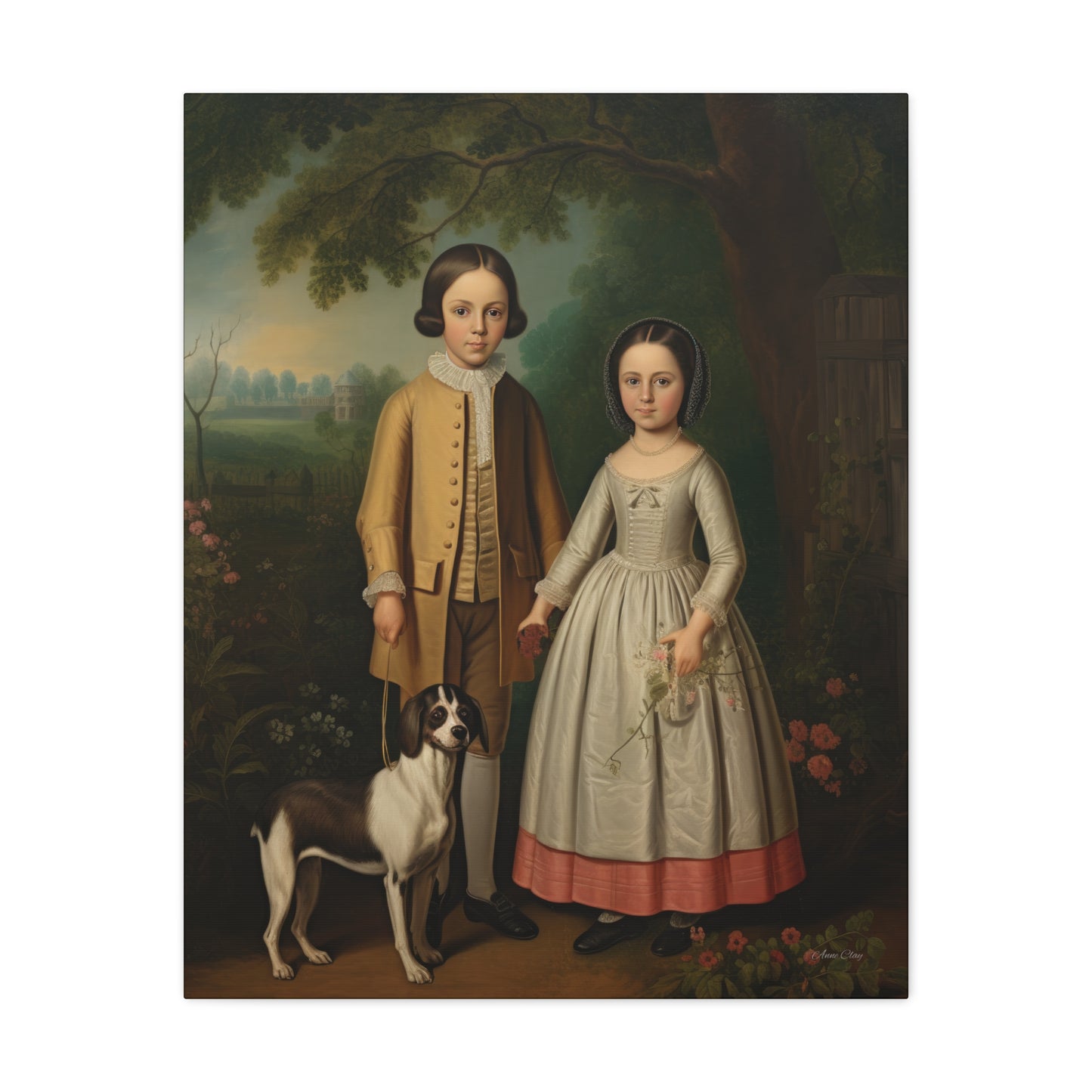 Ben and Cloe Matte Canvas, Stretched, 1.25"
