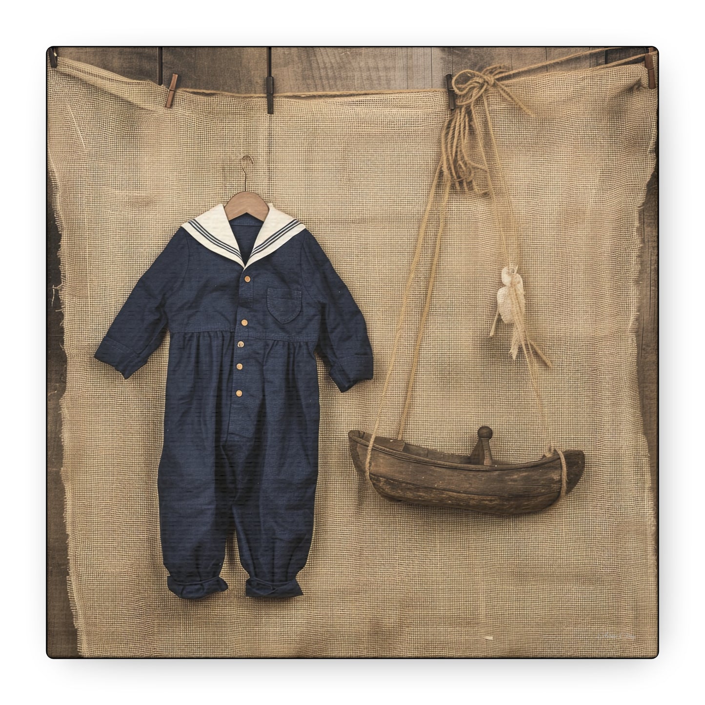 Sailor Child Matte Canvas, Stretched, 1.25"
