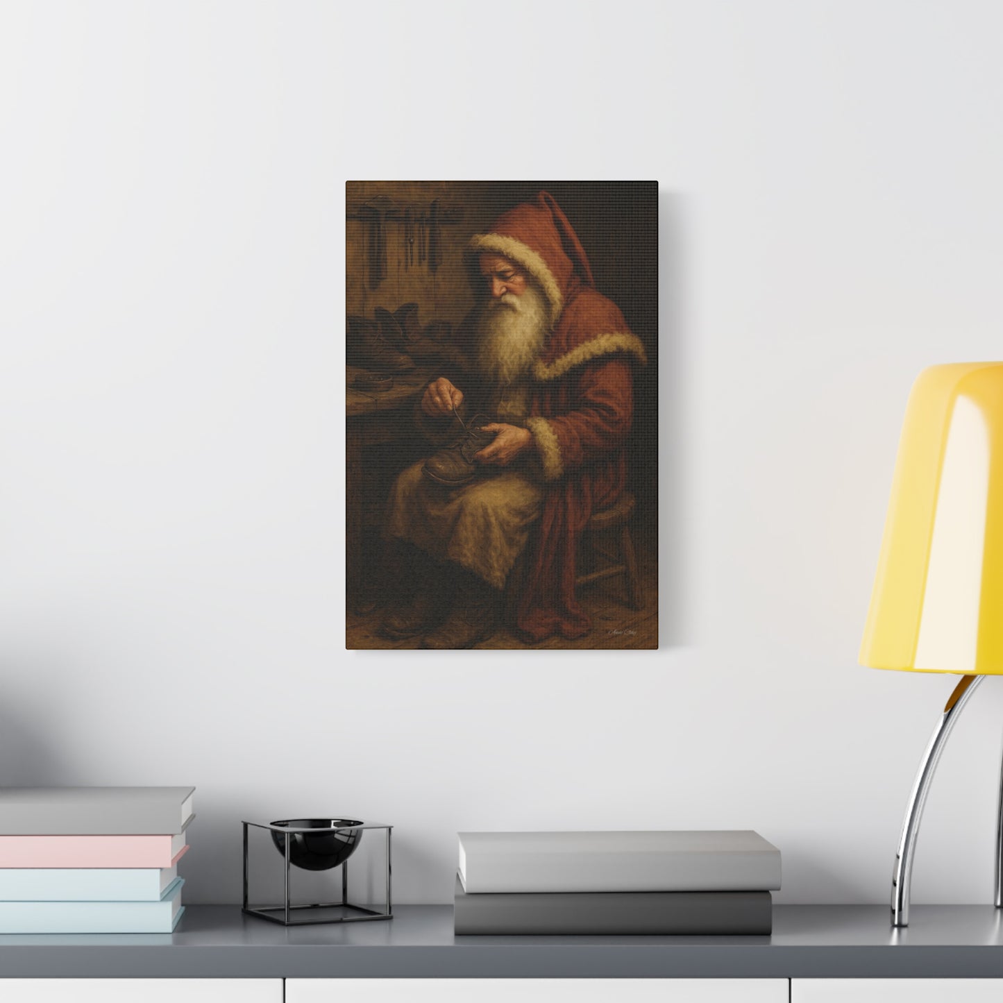 Santa's Workshop Matte Canvas Wall Art