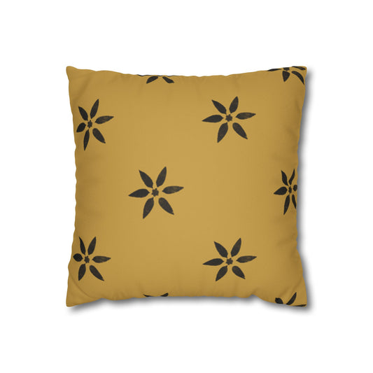 Faux Suede Square Pillowcase