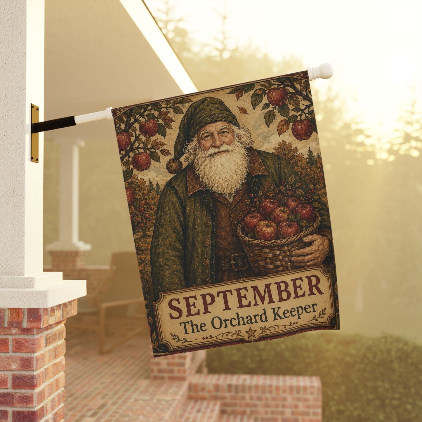 September Orchard Keeper Garden Flag