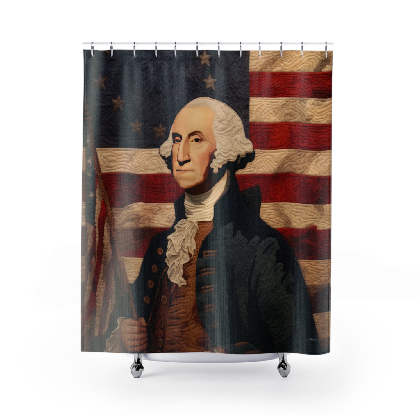 Needle Stitch George Shower Curtains