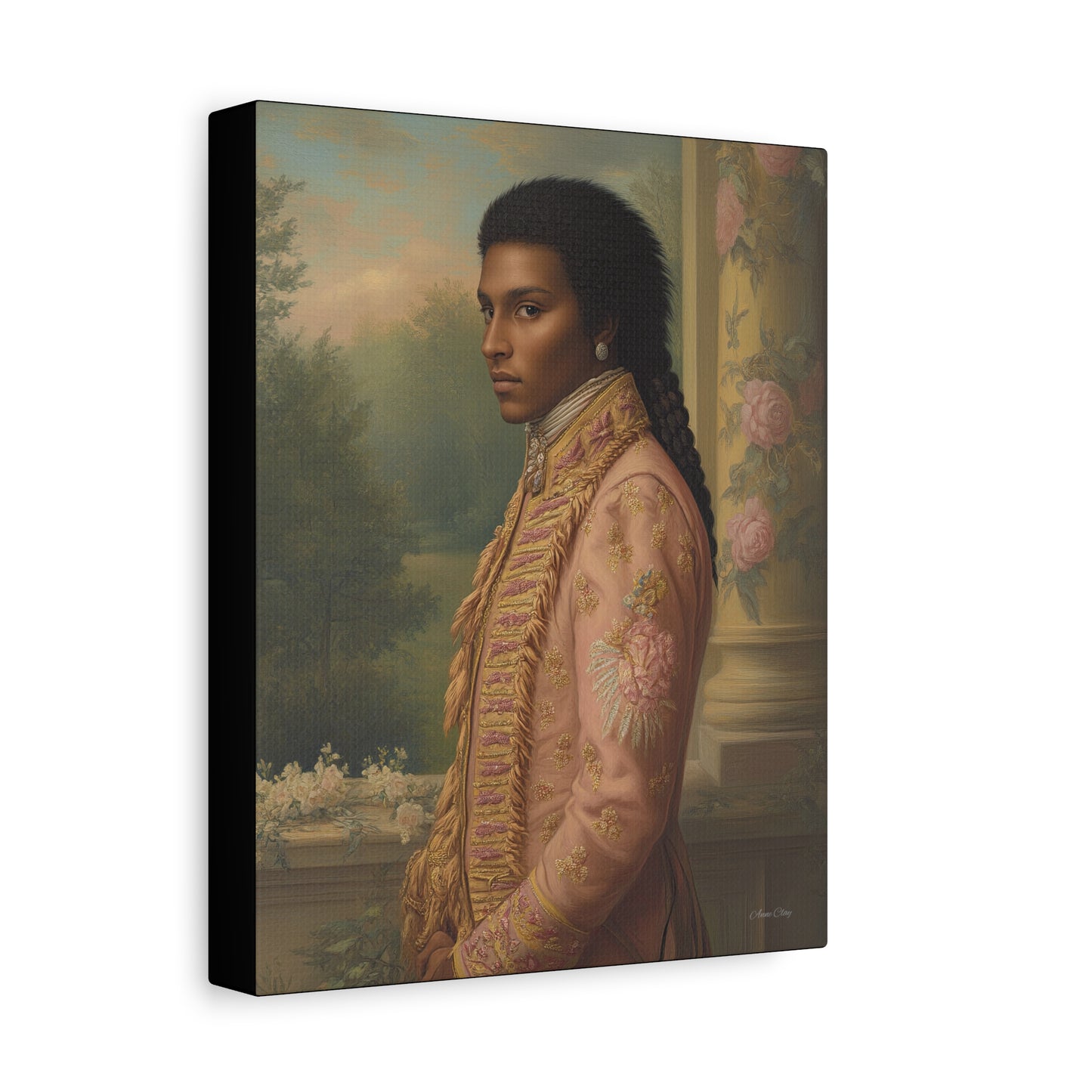 Elegant Historical Portrait Canvas Print, Vintage Art, Home Decor, Gallery Wall, Gift Idea, Framed Artwork