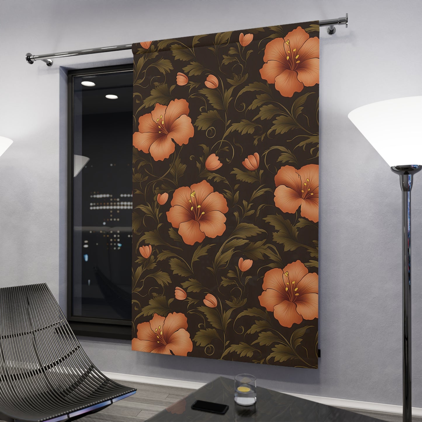 Floral Window Curtains
