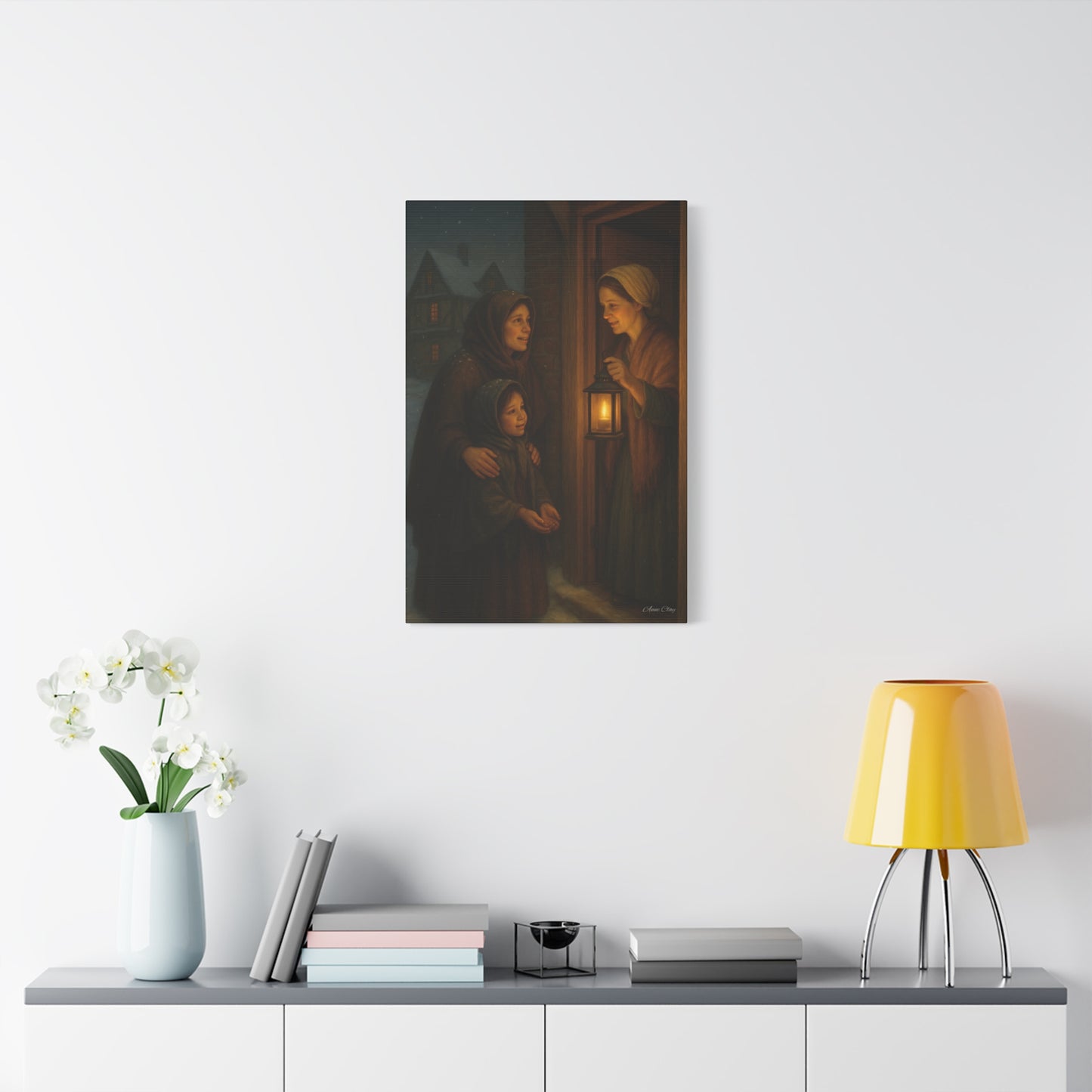 Spirit of Christmas, Hospitality Warmth of Home Canvas Art