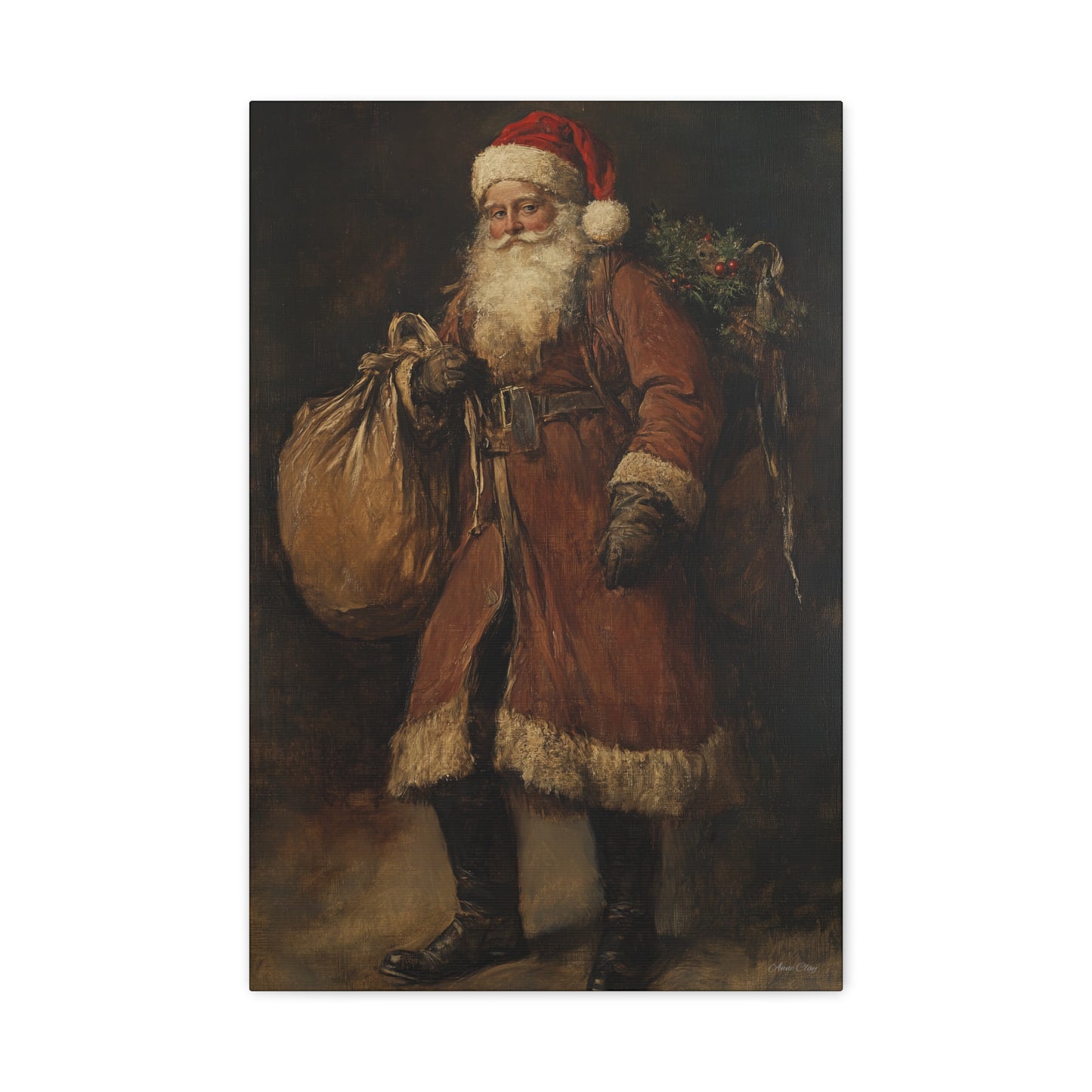 WS Journey Santa Matte Canvas, Stretched, 1.25"