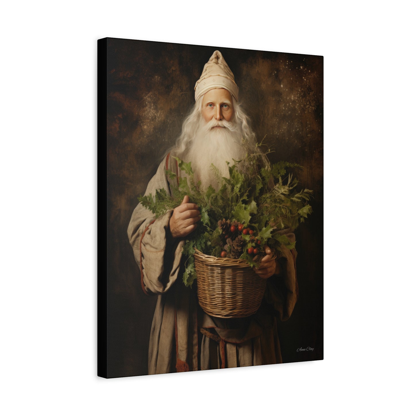 Beautiful Santa Matte Canvas, Stretched, 1.25"
