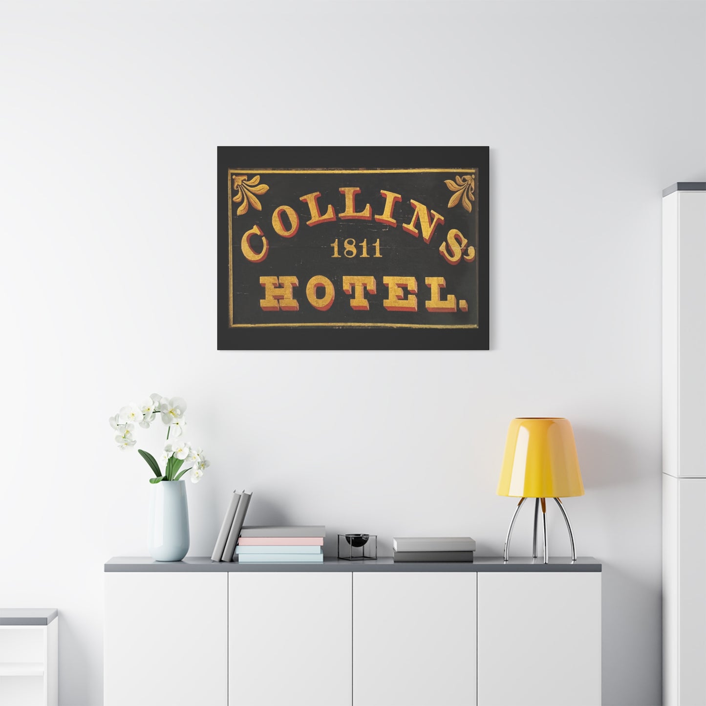 Collins Hotel Matte Canvas, Stretched, 1.25"