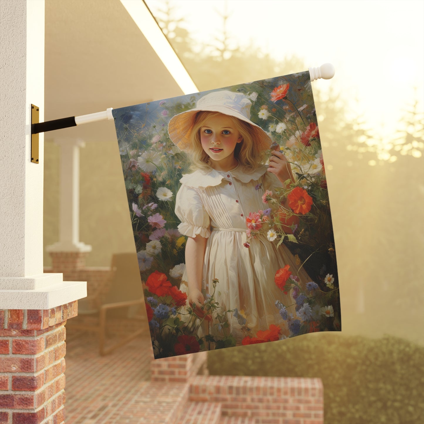 Flower Girl Garden & House Banner