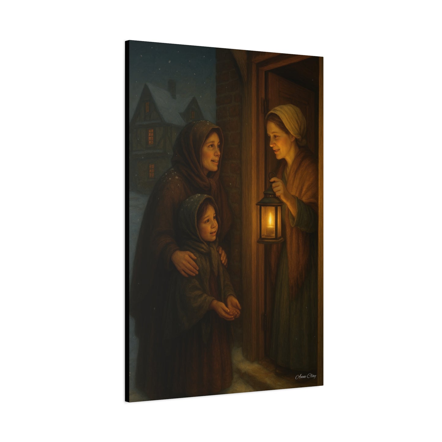 Spirit of Christmas, Hospitality Warmth of Home Canvas Art