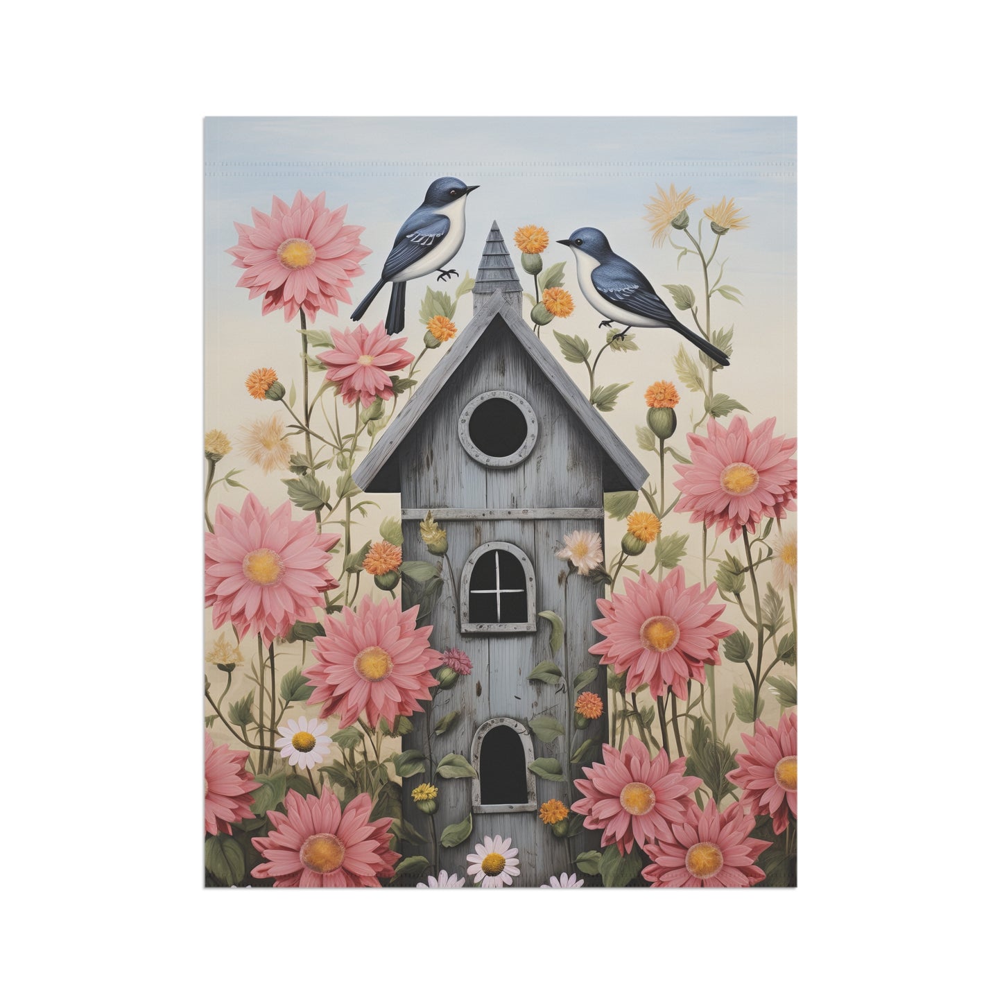 Blue Birds Garden & House Banner