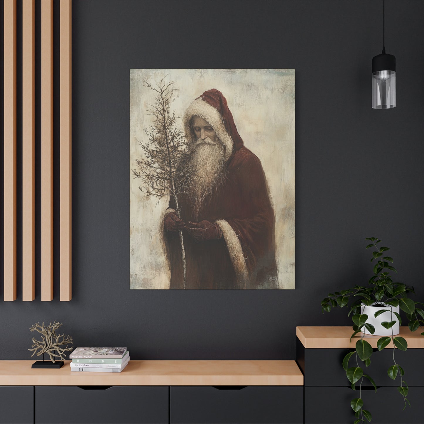 Humble Santa Matte Canvas, Stretched, 1.25"