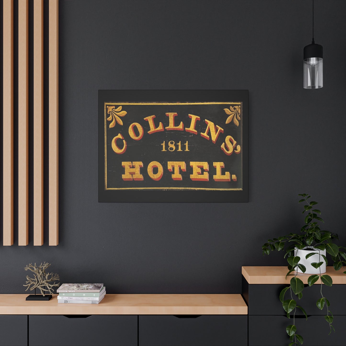 Collins Hotel Matte Canvas, Stretched, 1.25"