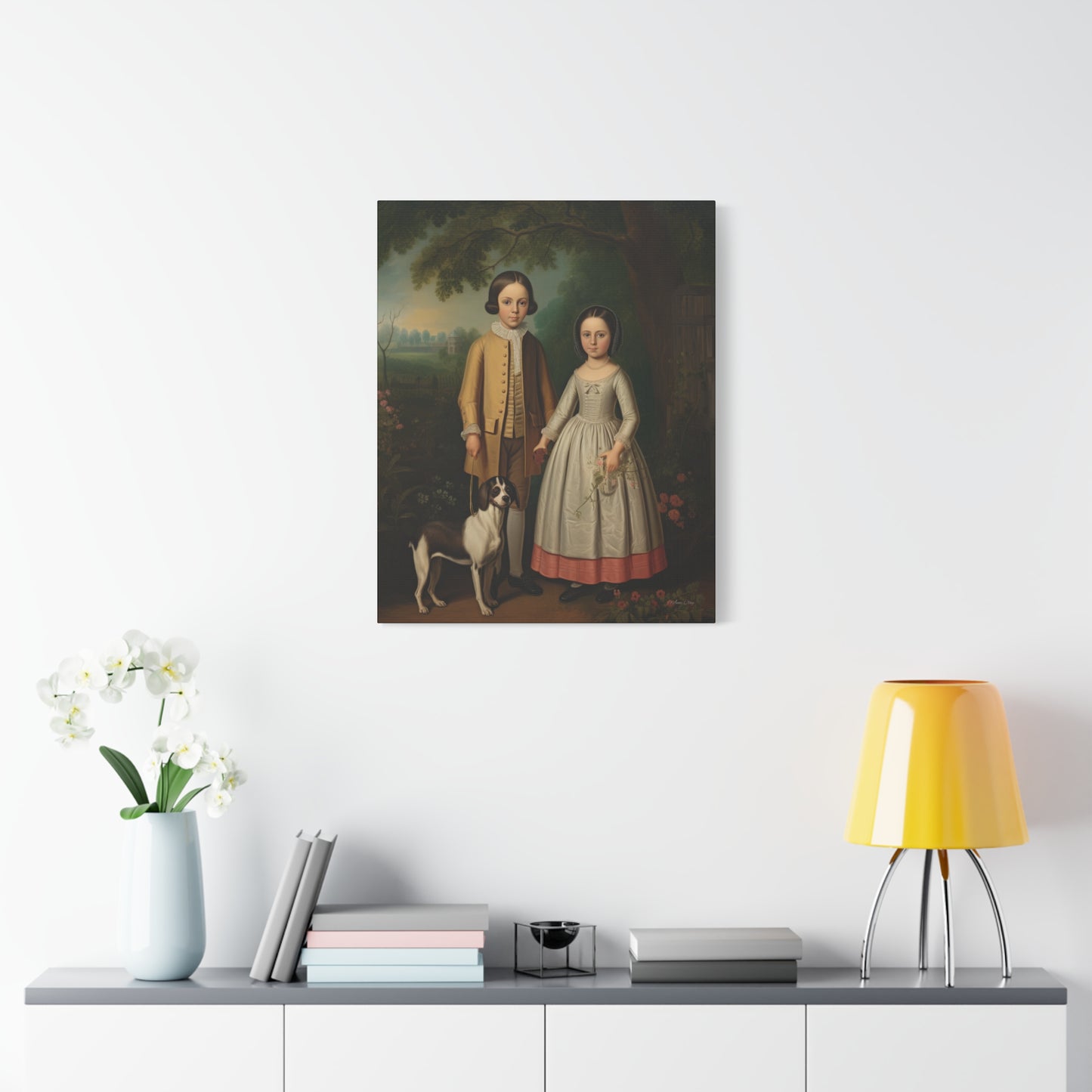 Ben and Cloe Matte Canvas, Stretched, 1.25"