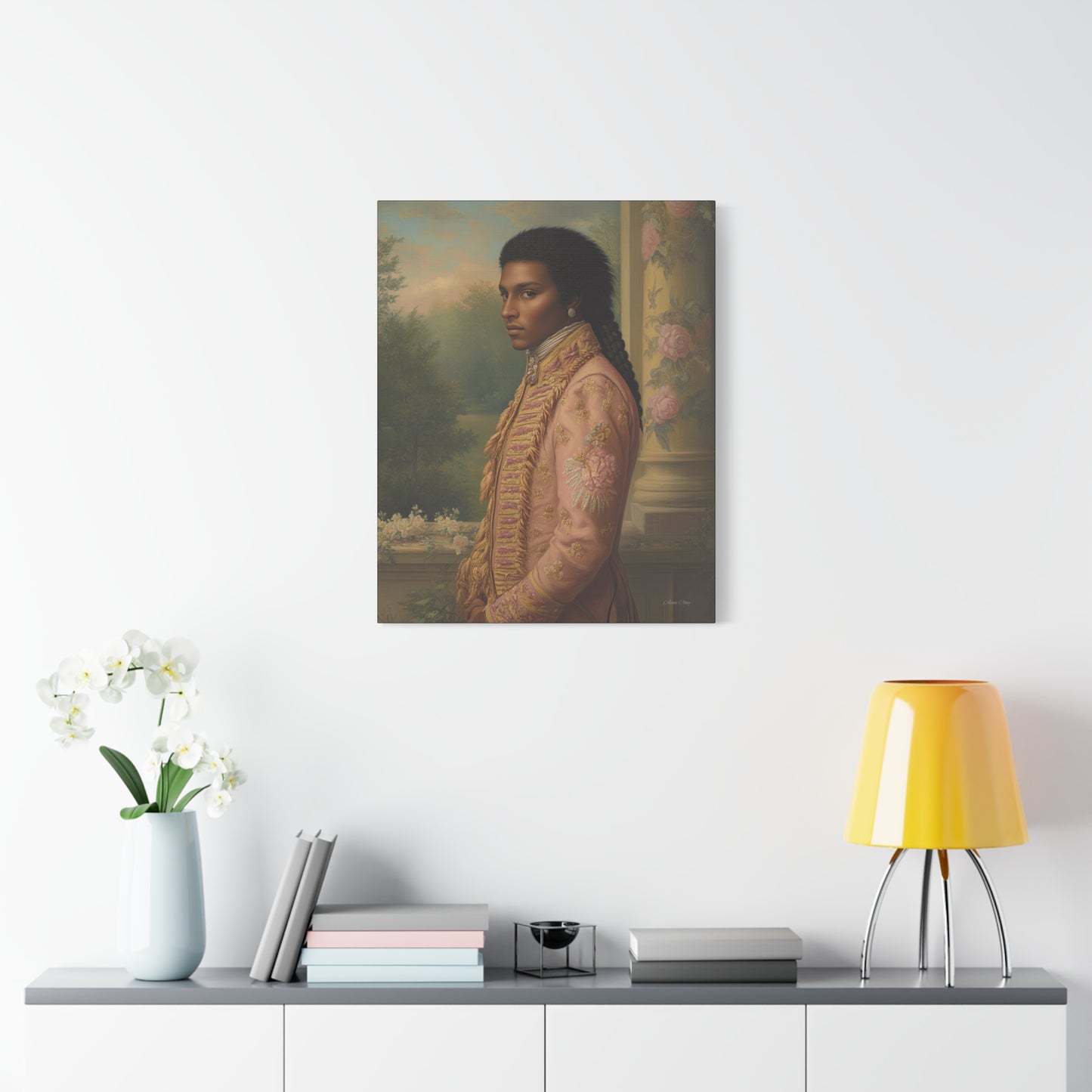 Elegant Historical Portrait Canvas Print, Vintage Art, Home Decor, Gallery Wall, Gift Idea, Framed Artwork